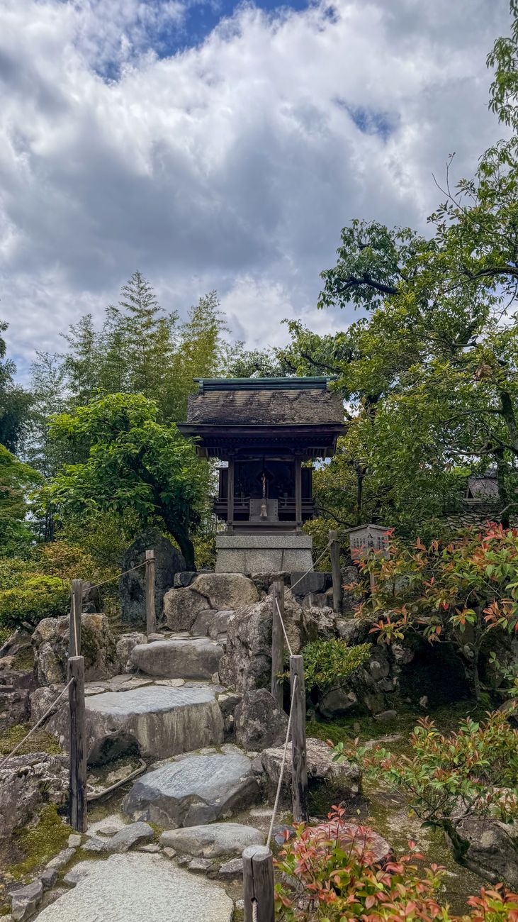 Asian serene temples and gardens